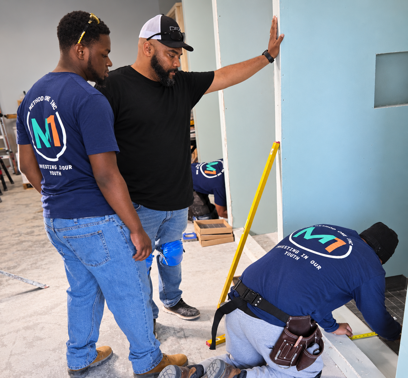 Nicholas Shaun Womack, Method One’s Executive Director, guiding trainees during hands-on training.